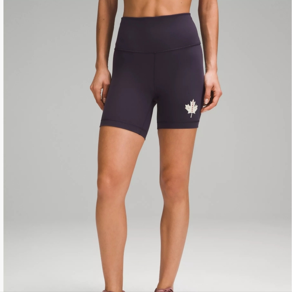 Lululemon Teal Canada Wunder Train Shorts